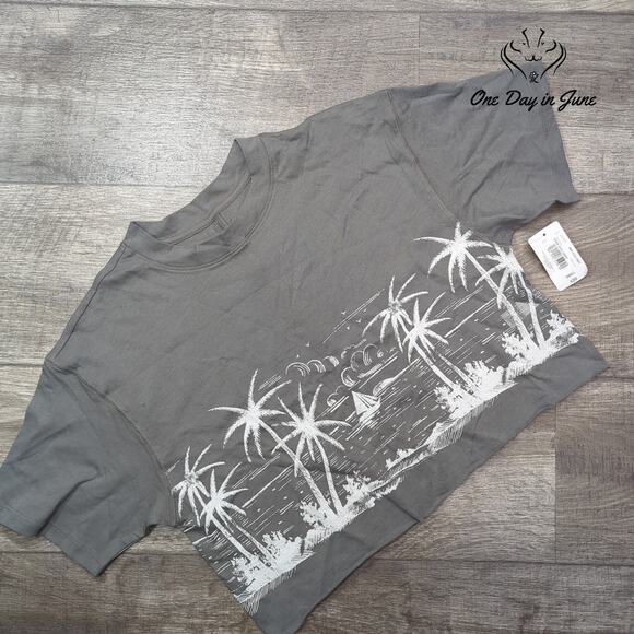 Flirtitude Crop Short Sleeve Tee Shirt Size S - Picture 1 of 5